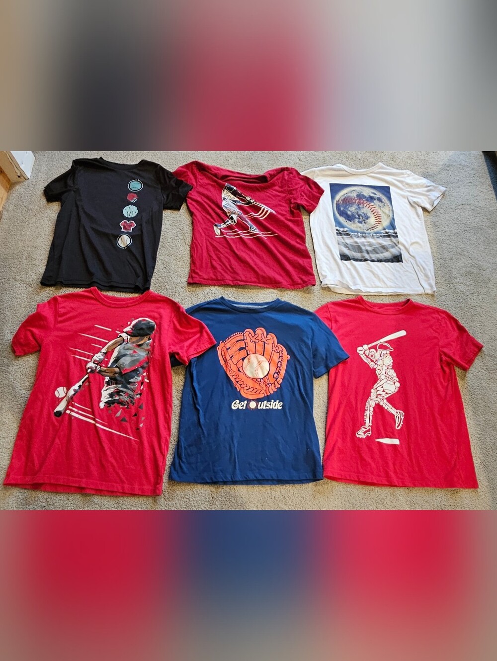 Boys Baseball Themed Shirts